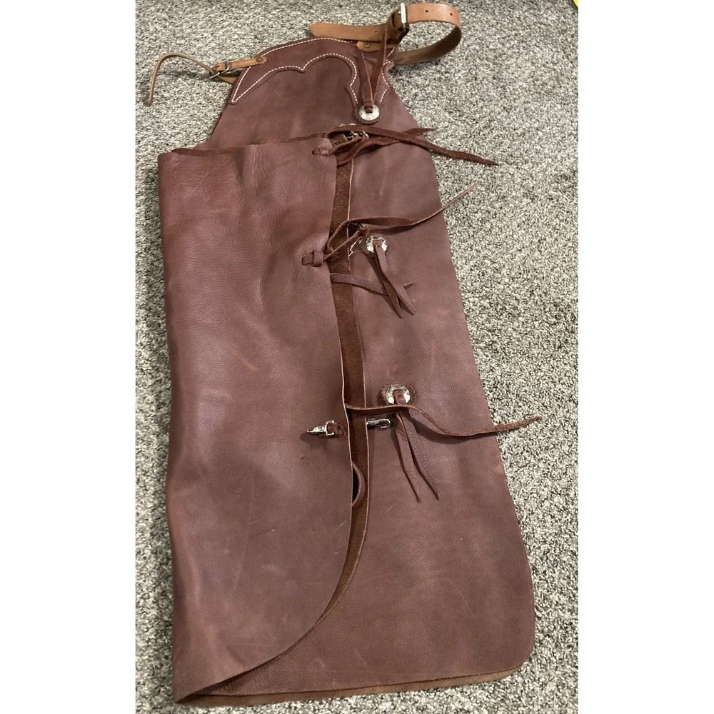 Custom Made Leather Chaps Batwing Chaps Made In USA Baker & Starnes
